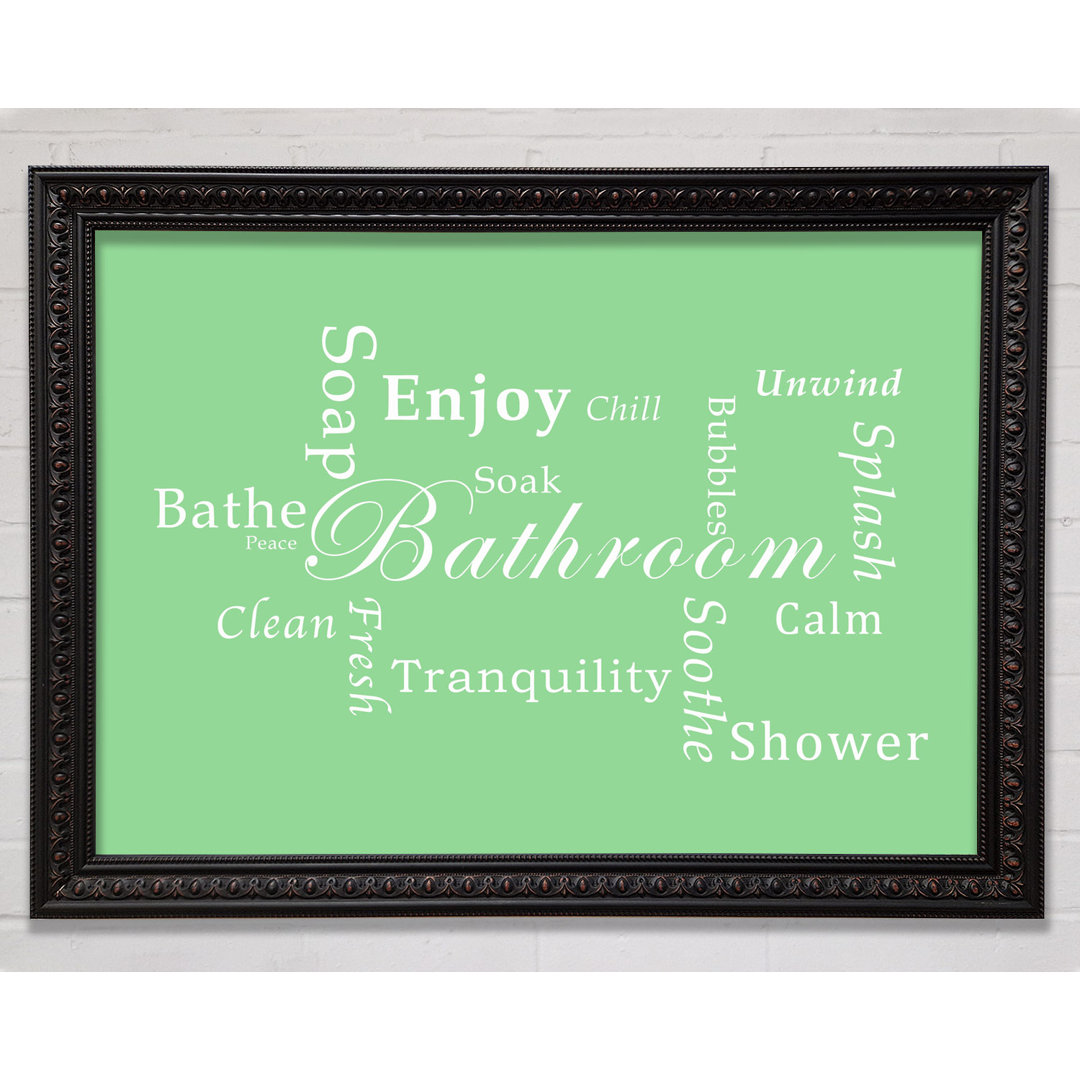 Badezimmer Zitat Badezimmer Tranquility Dusty Pink - Single Picture Frame Art Prints