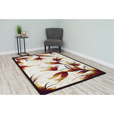 Tapis à motif floral Ashunta