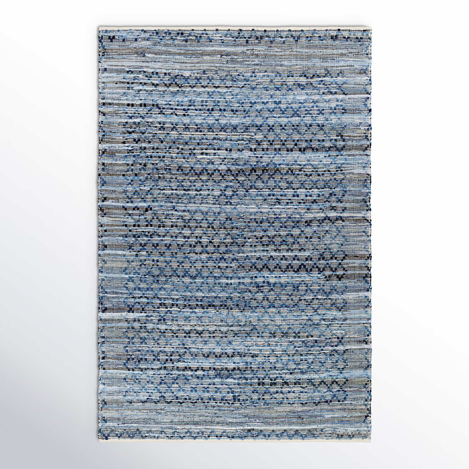 Caila Handmade Recycled P.E.T Gray Rug, Rectangle 9' x 12'