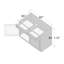 Armoire inférieure de cuisine l 42 po x P 24 po x H 34,5 po Casainc-117078985