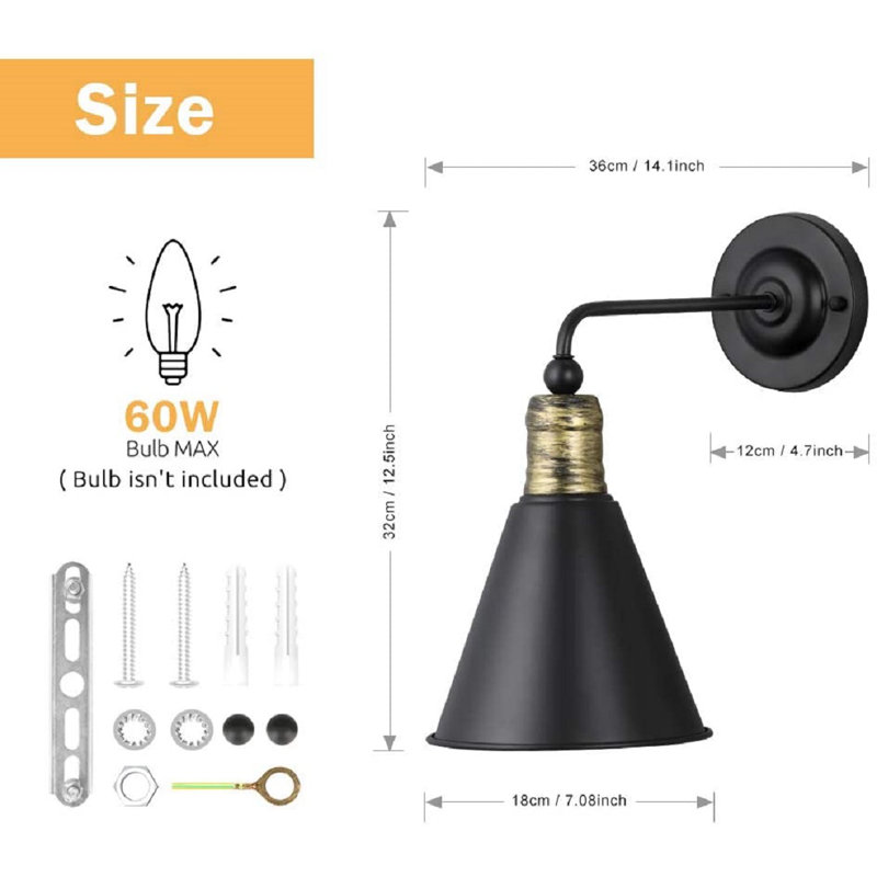 Steel Armed Sconce