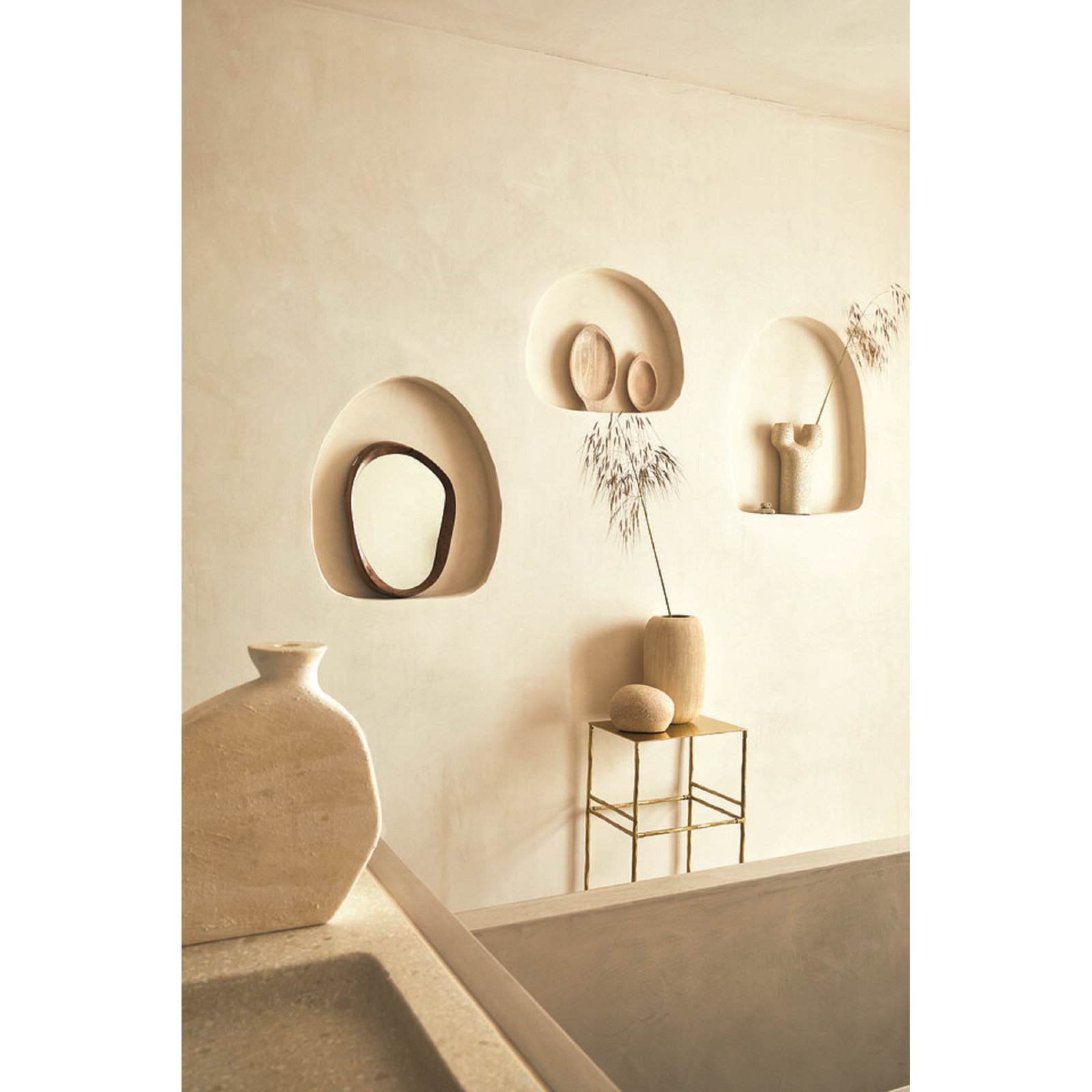 Atiba Wood Novelty Wall Mirror
