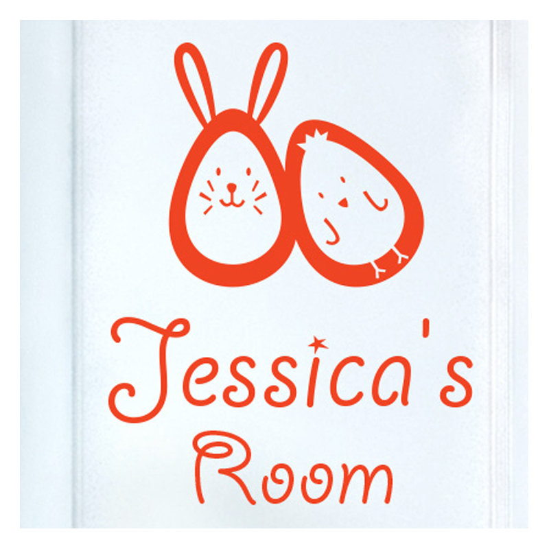 Animals Wall Decal, Orange
