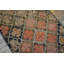 Antique American Trellis Lattice Folk Art Design Small 19th Century Hooked Rug