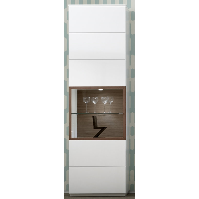 Mustafa Display Cabinet, Walnut, Left, Without