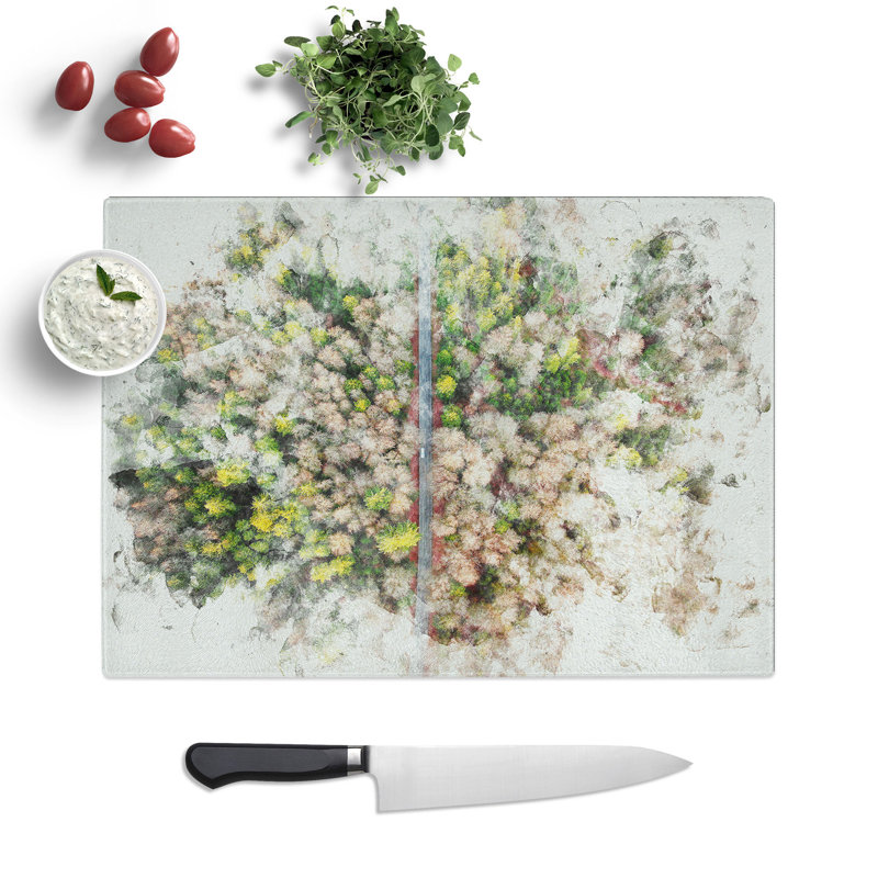 Tempered Glass Separating the Forest Chopping Board, 20 cm x 28.5 cm