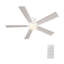 Ventilateur de plafond encastré à moteur à courant continu de 52 pouces avec lumière et télécommande-88506477-88506478