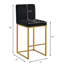 Tabouret moderne à hauteur de comptoir avec dossier complet, ensemble de 2 chaises de bar polyvalentes-208086574