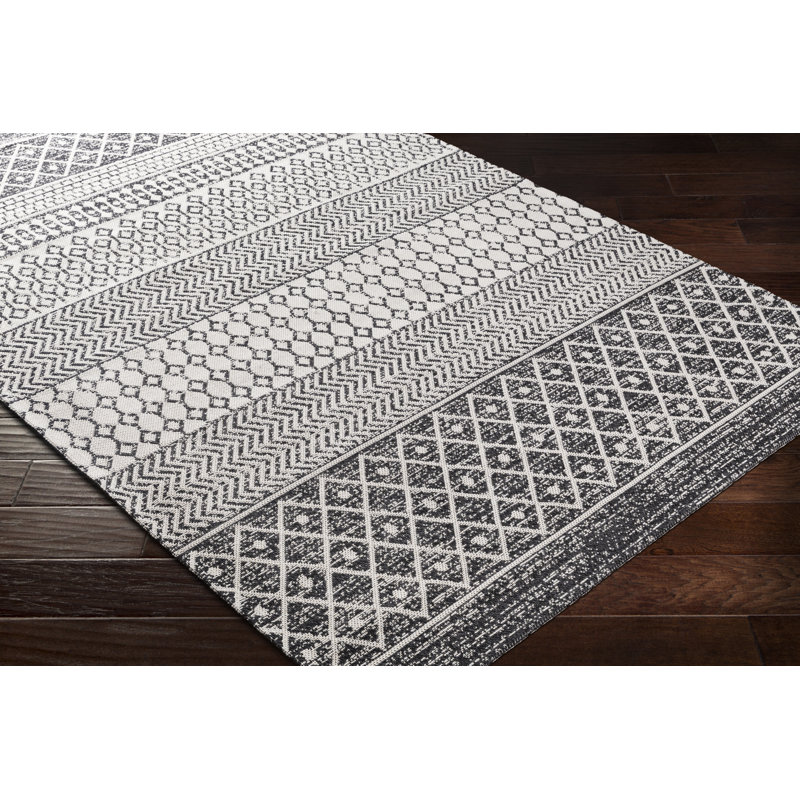 Enloe Cotton Geometric Indoor Rug, Rectangle 5'3" x 7'3"