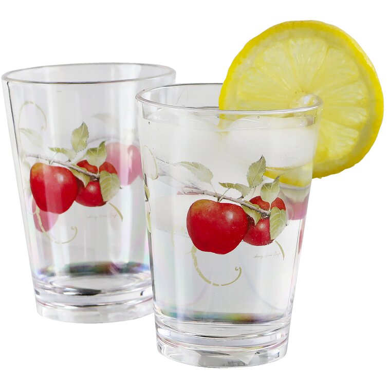 Acrylic Outdoor Glassware Drinking Tumblers, Set of 6