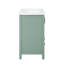 Ensemble de meuble-lavabo 48 po avec lavabo en céramique, meuble Storae autoportant moderne avec poignées, portes à fermeture douce