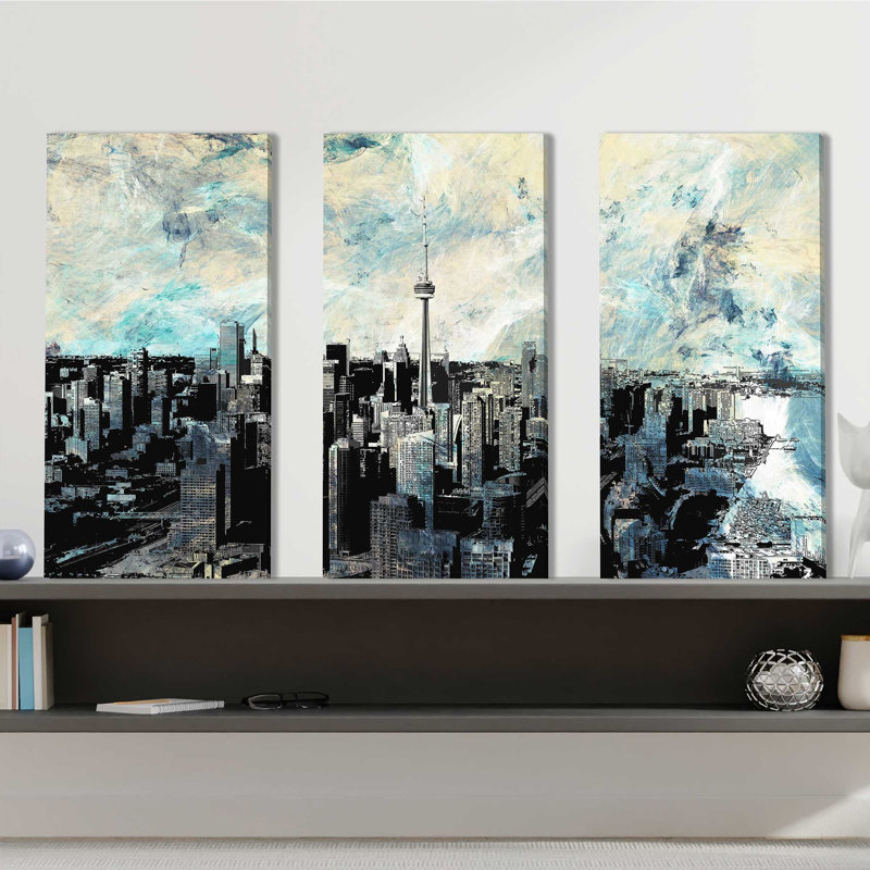 "Toronto", ensemble de 3 impressions sur toile