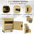 2 In 1 Tool Chest & Cabinet With Sliding Drawers Rolling Garage Organizer-212828531