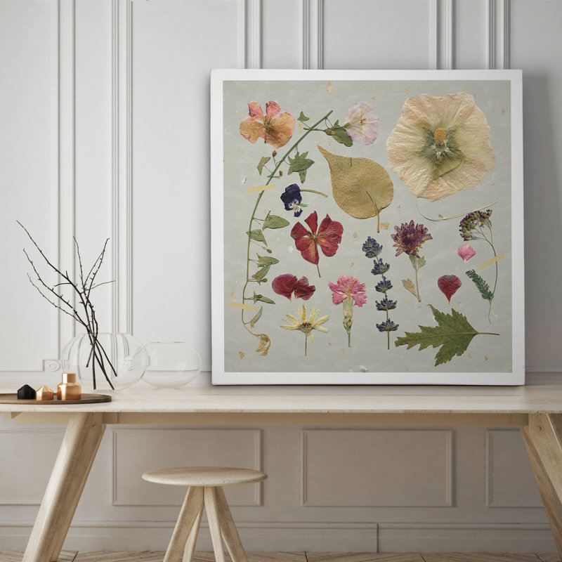 Pressed Assortment I 'Print, H 24 po x l 24 po x P 1,5 po, Toile tendue