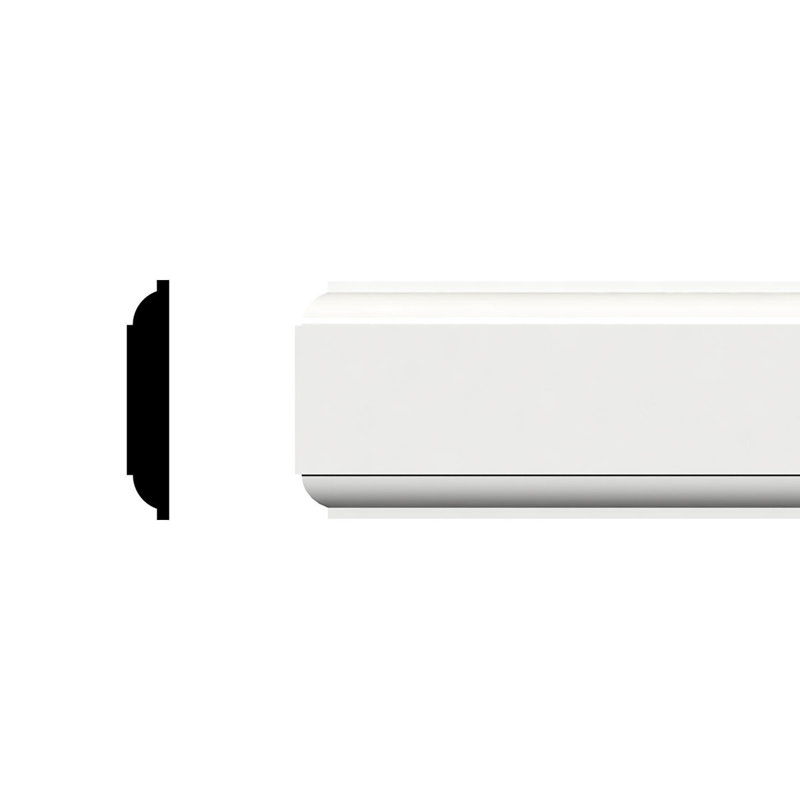 White PVC Moisture Resistant Door & Window Casing Moulding