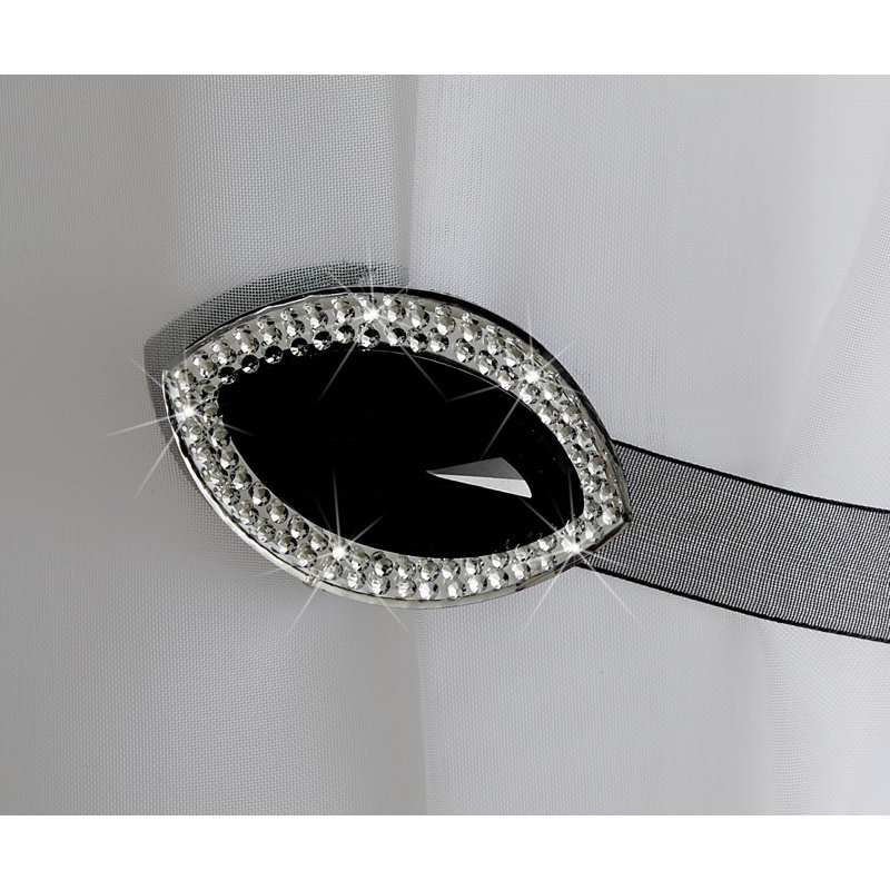 Larkin 4cm Curtain Holdback/Tieback, Black
