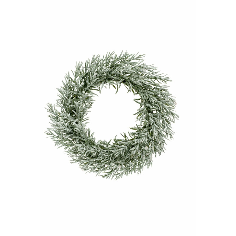 Couronne de sapin conifère givré 13 po Gracielynn