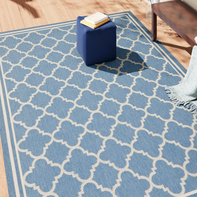 Tapis d'intérieur / extérieur à motif géométrique Herefordshire Performance