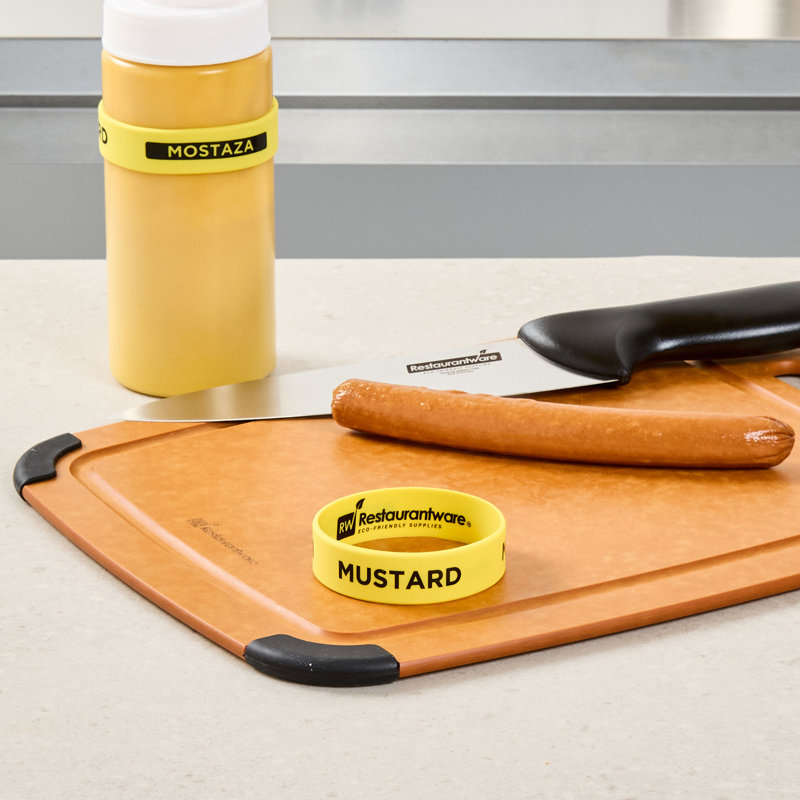  Bande en silicone pour bouteille à presser en silicone 10 pièces 2,75 pouces allant au lave-vaisselle