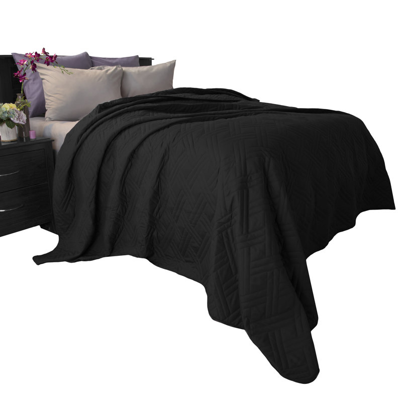 Hand Woven Throw Blanket, Full / Queen, Black