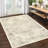 Extra 10x13 Living Room Area Rug Distressed Washable Rug Vintage Floor Carpet Non Slip Backing Foldable Accent Rug for Home Office Light Brown-37389259-37389260