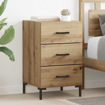 40cm W Manufactured Wood Bedside Table