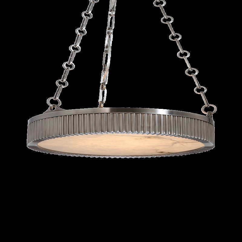 Luminaire suspendu cylindrique à 5 lumières Lynden, 22 po / nickel antique