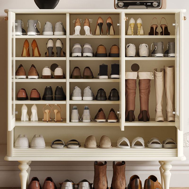 Large-capacity simple storage cabinet, Ivory