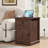 Vianet 24'' Tall End Table with Storage Drawer and Built-In Outlets-735530658