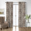 Country Lane Toile  Natural Cotton Rod Pocket Drapery Panel Set of 2-1570001211