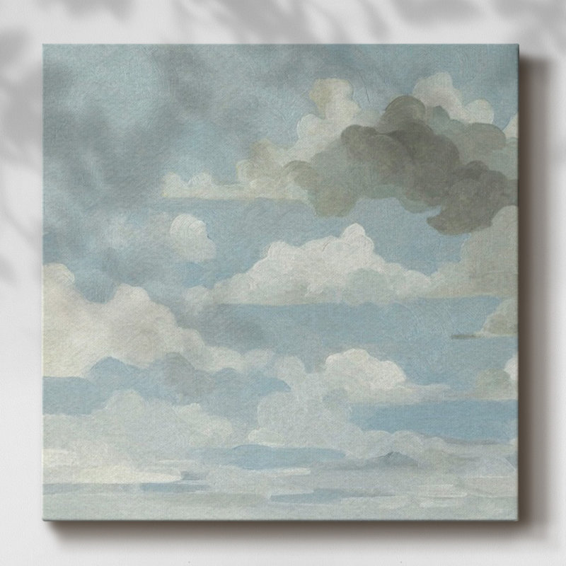 Toile tendue avec toile Cloud Cloud II, H 8 po x l 8 po x P 1,5 po