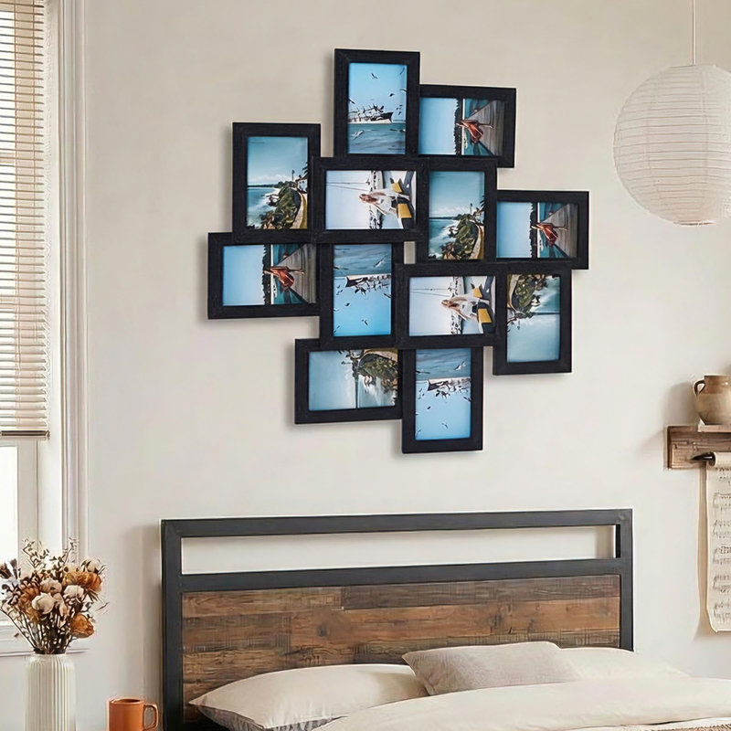 Engineered Wood Picture Frame, 12pcs, Black