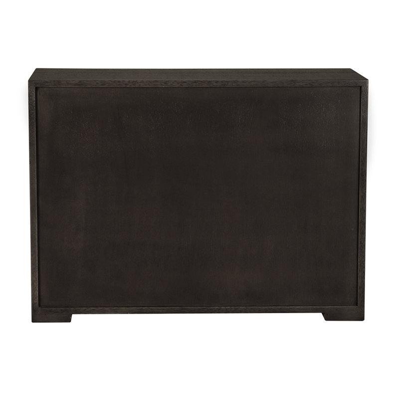 Frederico 40'' W Solid Wood Console Table, Greige Walnut