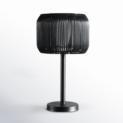 20" Solar Powered Integrated LED Outdoor Table Lamp