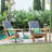 Hodgkins Teak Outdoor Adirondack Chair with Patio Cover