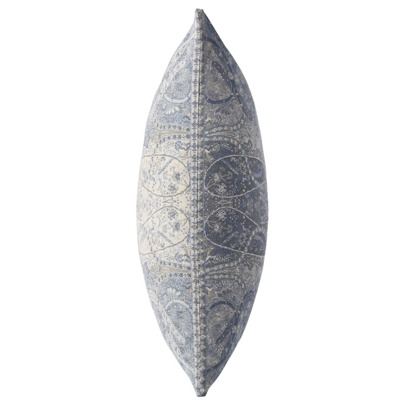 Elinar Paisley Wool Reversible Throw Pillow