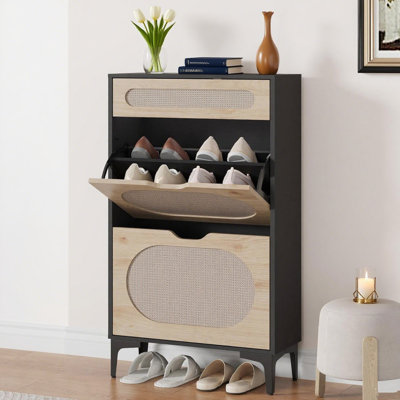 16 Pair Flip Down Shoe Storage