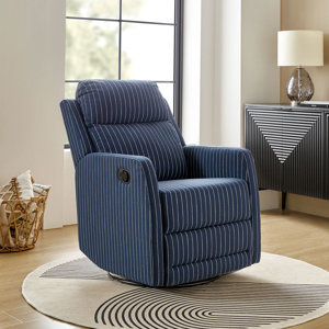 caleya modern ergonomic swivel rocker manual recliner