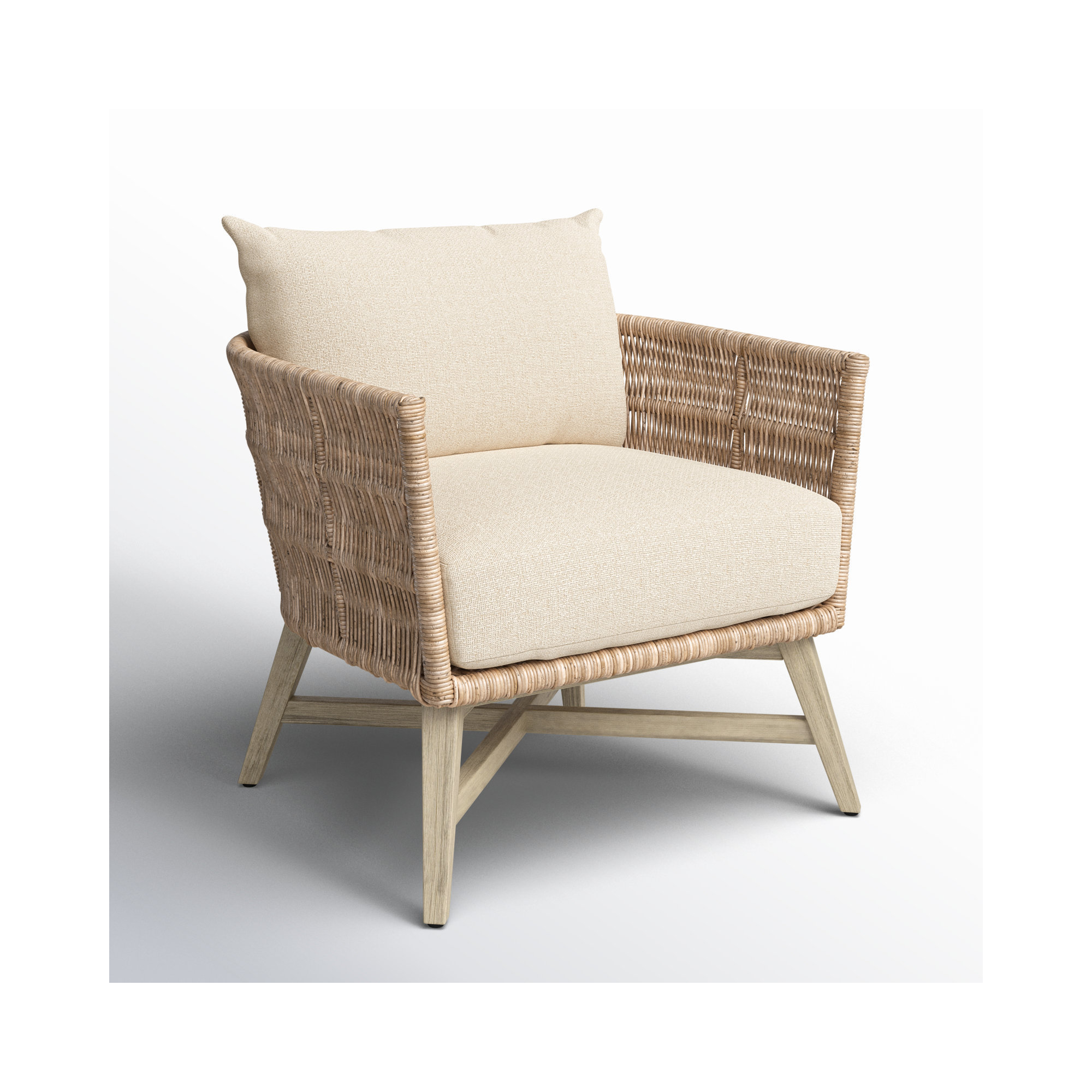 Carlson Outdoor Lounge Chair Natural/Sand