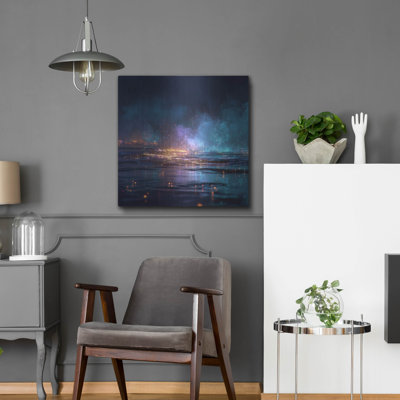 'Cosmic Ocean' by Ann Klee Metal Wall Art, 24" x 24"