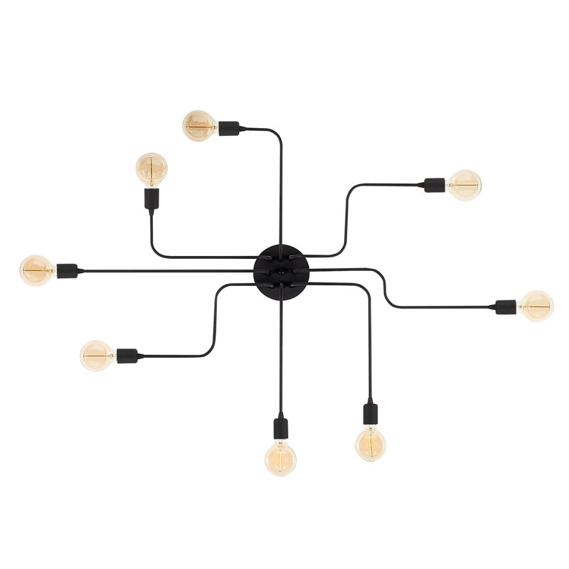 Lustre spoutnik 8 lumières unique