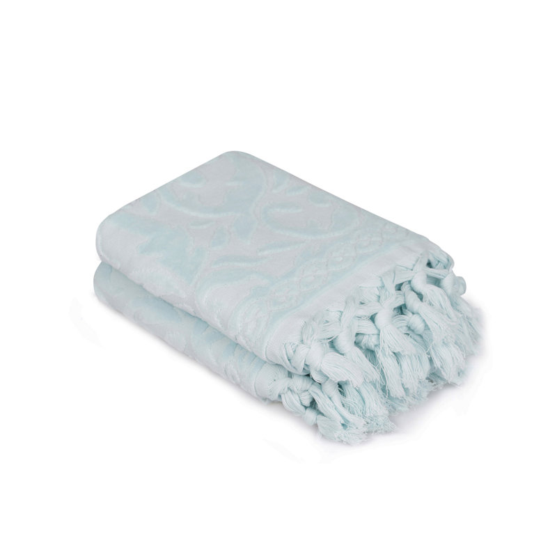 Ensemble de 2 serviettes 100% coton Letts, Bleu