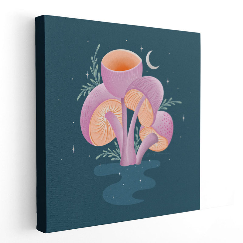Fantastic Fungi V - reproduction d'art sur toile, H 40 po x l 40 po