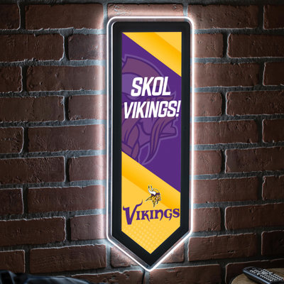 NFL LED Pennant Shaped Lighted Wall Sign