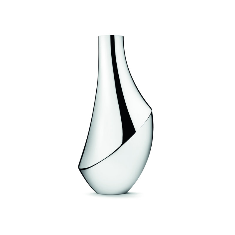 Flora Mirror Polished Indoor / Outdoor Stainless Steel Table Vase, 19.69" H x 10" W x 10" D
