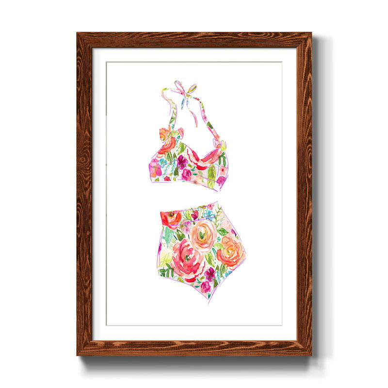 Petite Botanical II - Cadre photo, reproduction d'art sur papier, H 31,5 po x l 23,5 po x P 1,5 po, Érable