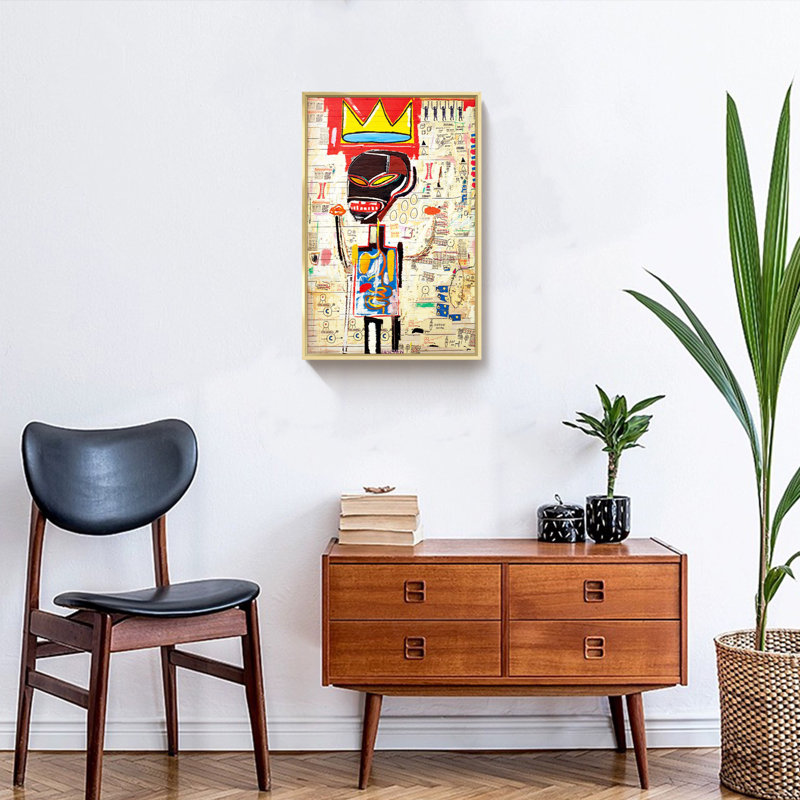 «Graffiti Art» sur toile, H 23,75 po x l 15,75 po x P 1,34 po, Or