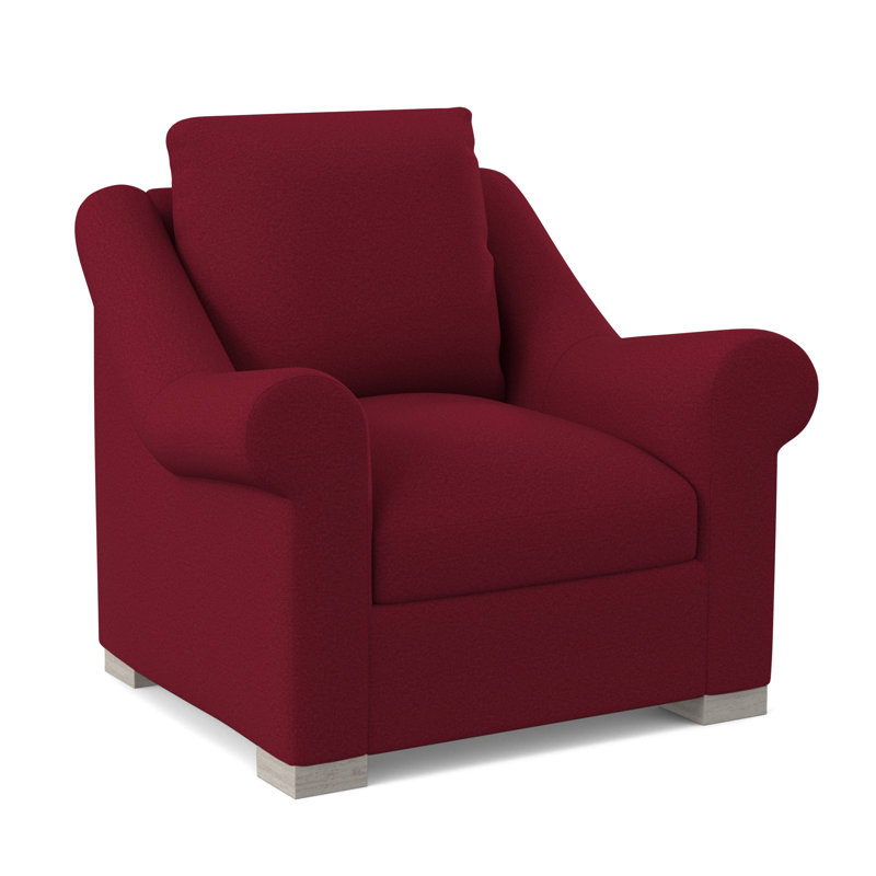 Chaise Canyon, Mélange de polyester rouge à lèvres Margaret, Bisque