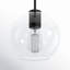 Luminaire suspendu sphère en acier 1 lumière l 8 po avec abat-jour en verre transparent Childerley-2034959831