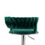 Andraya Swivel Upholstered Adjustable Height Bar Stool with Iron Frame-136914444